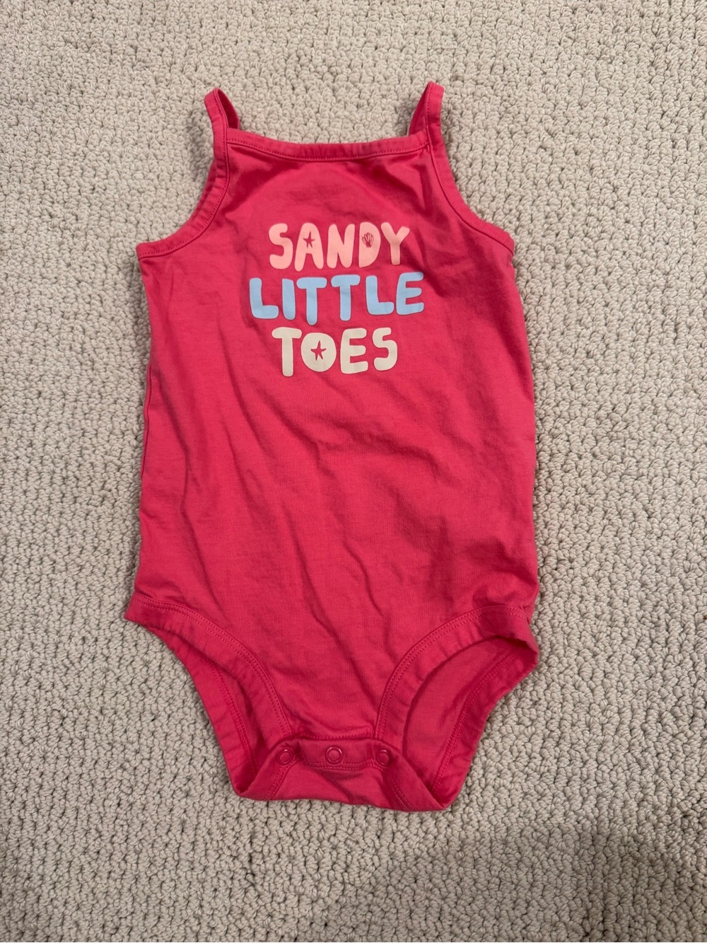 Carters Sandy Little Toes onesie size 18 months